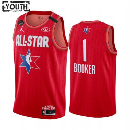 Camiseta Niños Phoenix Suns Devin Booker 1 2020 All-Star Jordan Brand Rojo Swingman